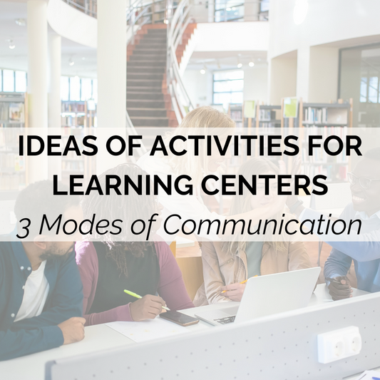 Learning Centers Ideas of Activities in the Three Modes of Communication for the World Language Classrooms 