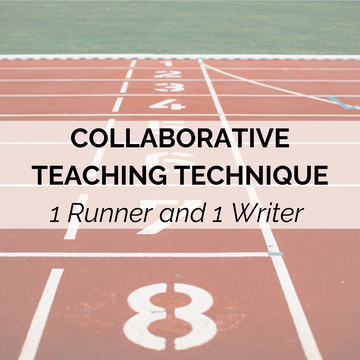 Promote collaboration and gamify any activity with 1 runner and 1 writer technique